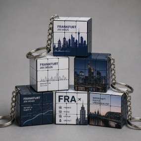 Porte-clés Cube magique personnalisé avec logo
