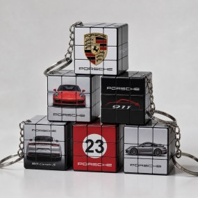 Porte-clés Cube magique personnalisé avec logo