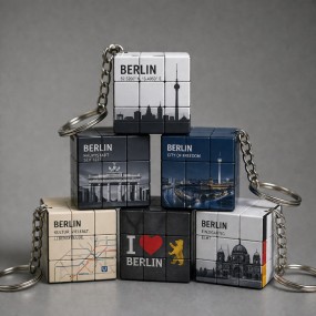 Porte-clés Cube magique personnalisé sur mesure avec lo...